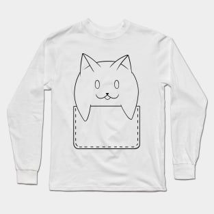 The cat in the pocket. Long Sleeve T-Shirt